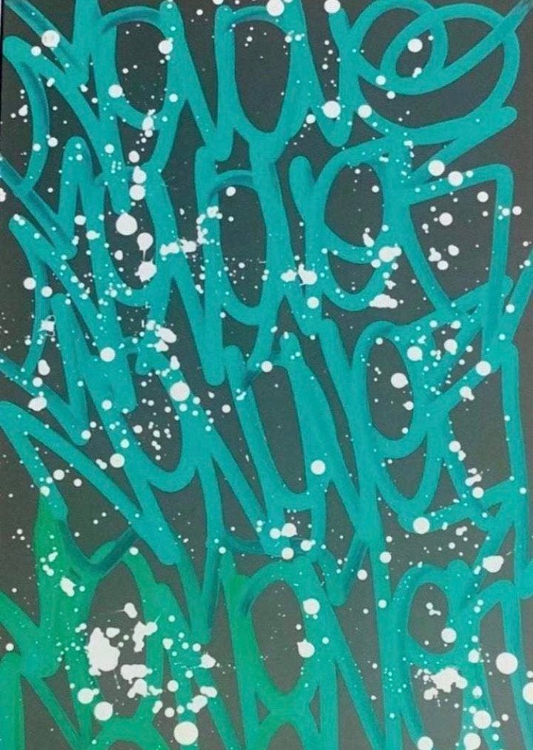 JONONE : uniek werk met certificaat, Antiek en Kunst, Kunst | Designobjecten, Ophalen of Verzenden