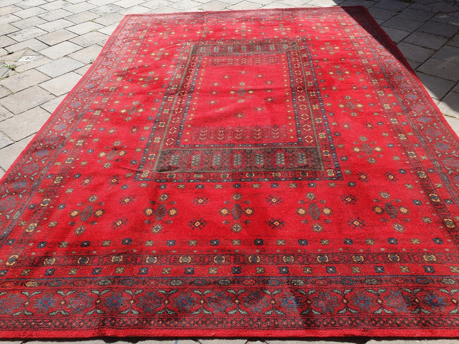 vintage perzisch tapijt 340x250cm, Gebruikt, Zwart, 200 cm of meer, 200 cm of meer