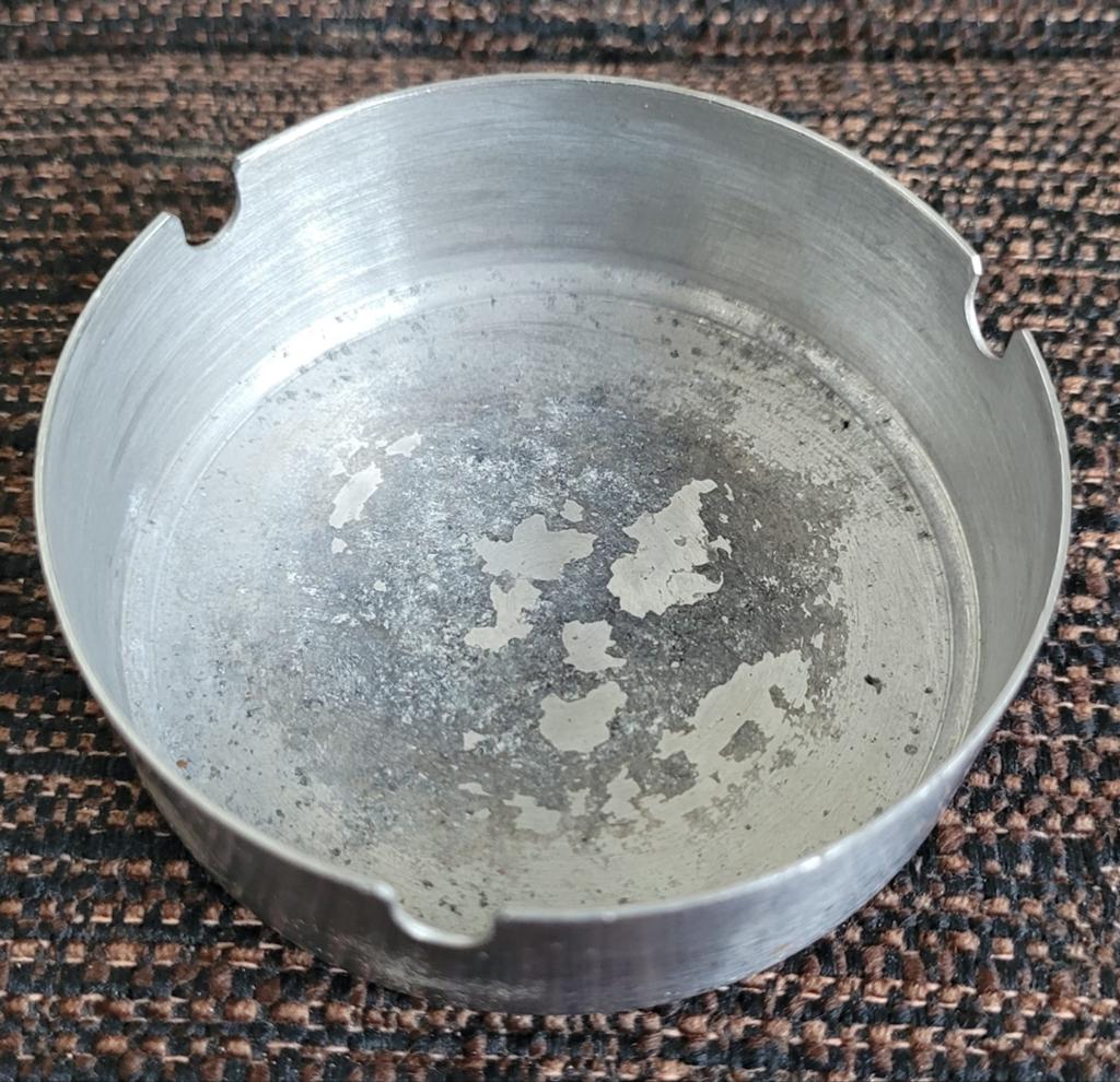 Asbak metaal design asbak ashtray, Ophalen of Verzenden