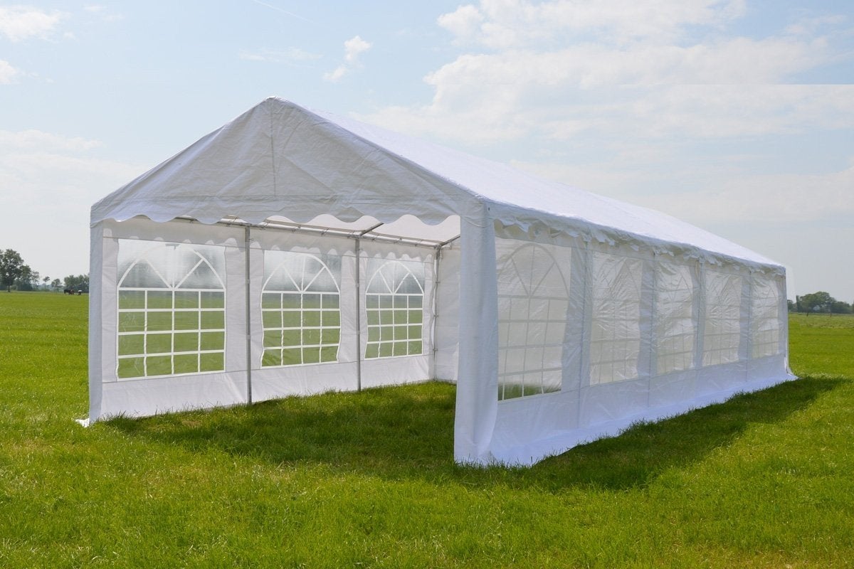 Partytent 10x5m - Compleet en direct beschikbaar, Ophalen, Gebruikt, Partytent, 8 meter of meer