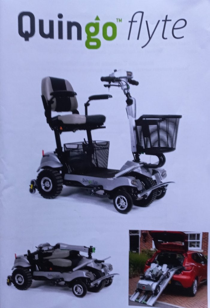 Quingo Flyte voor uit en thuis inclusief laadstation auto, Diversen, Brommobielen en Scootmobielen, Ophalen, 10 km/u of minder