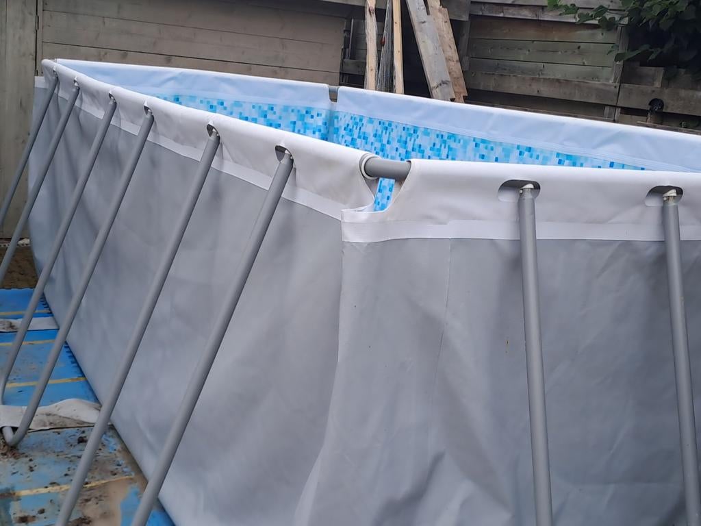 Bestway Powersteel Zwembad 4x2 m, 122 cm hoog, Tuin en Terras, Zwembaden, 200 tot 300 cm, Zo goed als nieuw, Rechthoekig, Ophalen