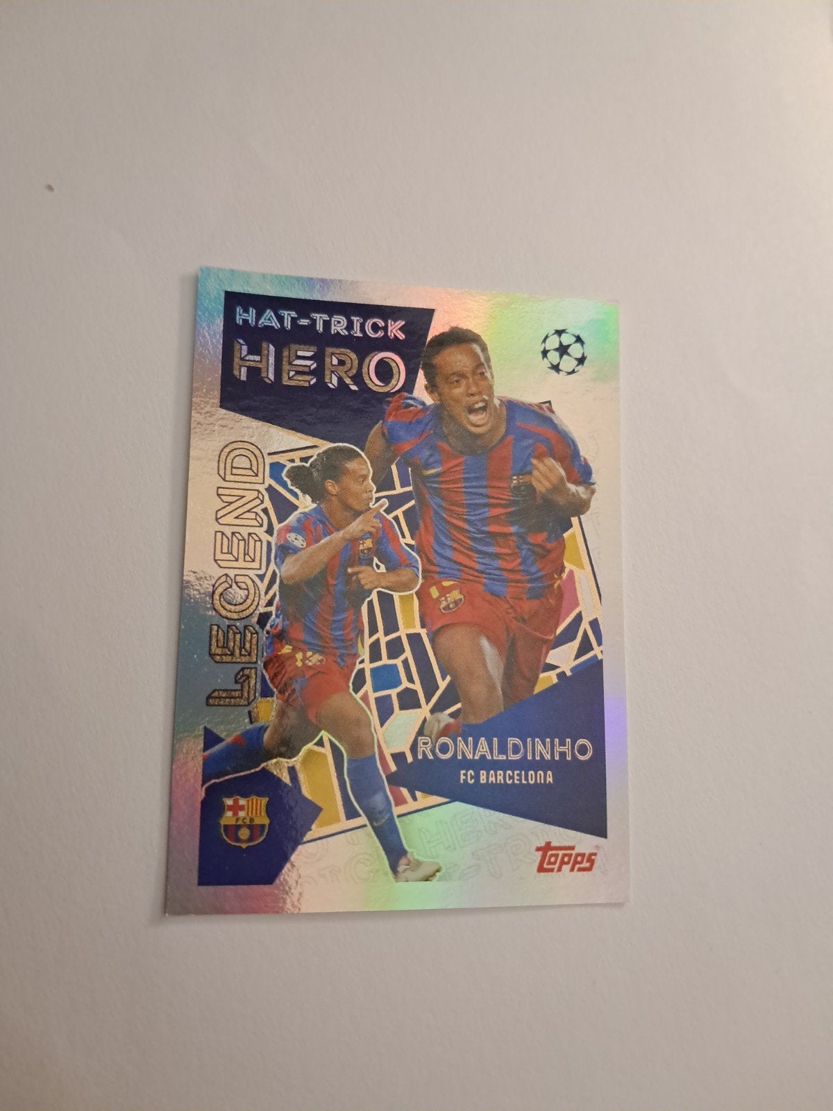 Champions League 2025/26 Topps Ronaldinho. Hat-Trick HERO., Ophalen of Verzenden, Nieuw, Sticker