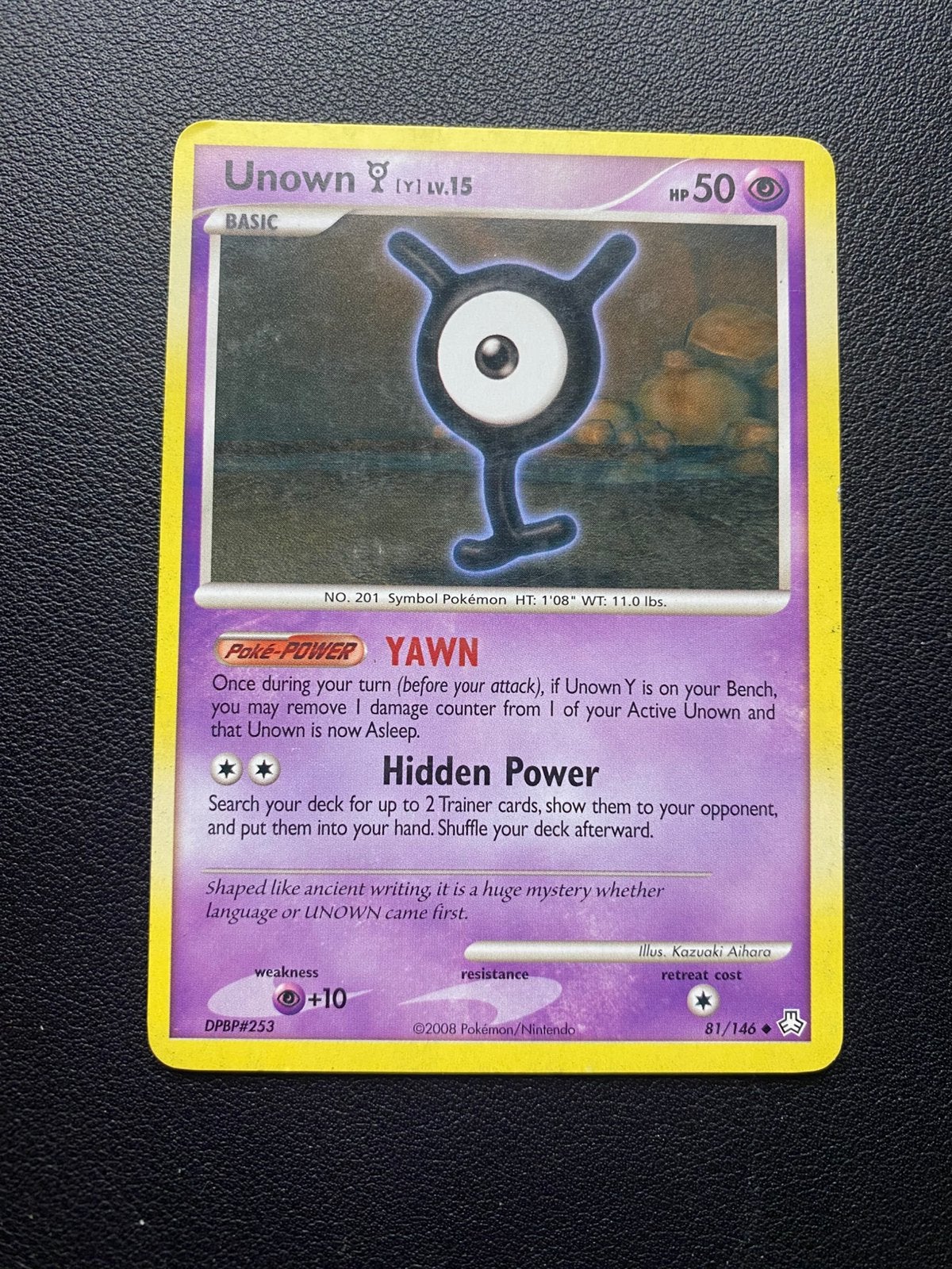 Unown Y - Legends Awakened - 81/146 - Pokemon kaart, Ophalen of Verzenden, Zo goed als nieuw