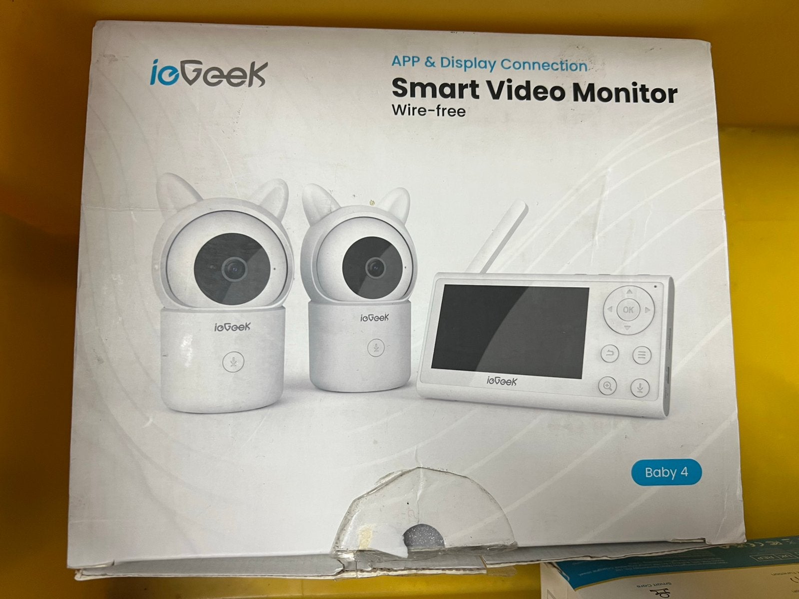 Te koop: ioGeek Smart Video Monitor met 2 camera’s, Ophalen of Verzenden, Zo goed als nieuw, 100 tot 250 meter, Camera