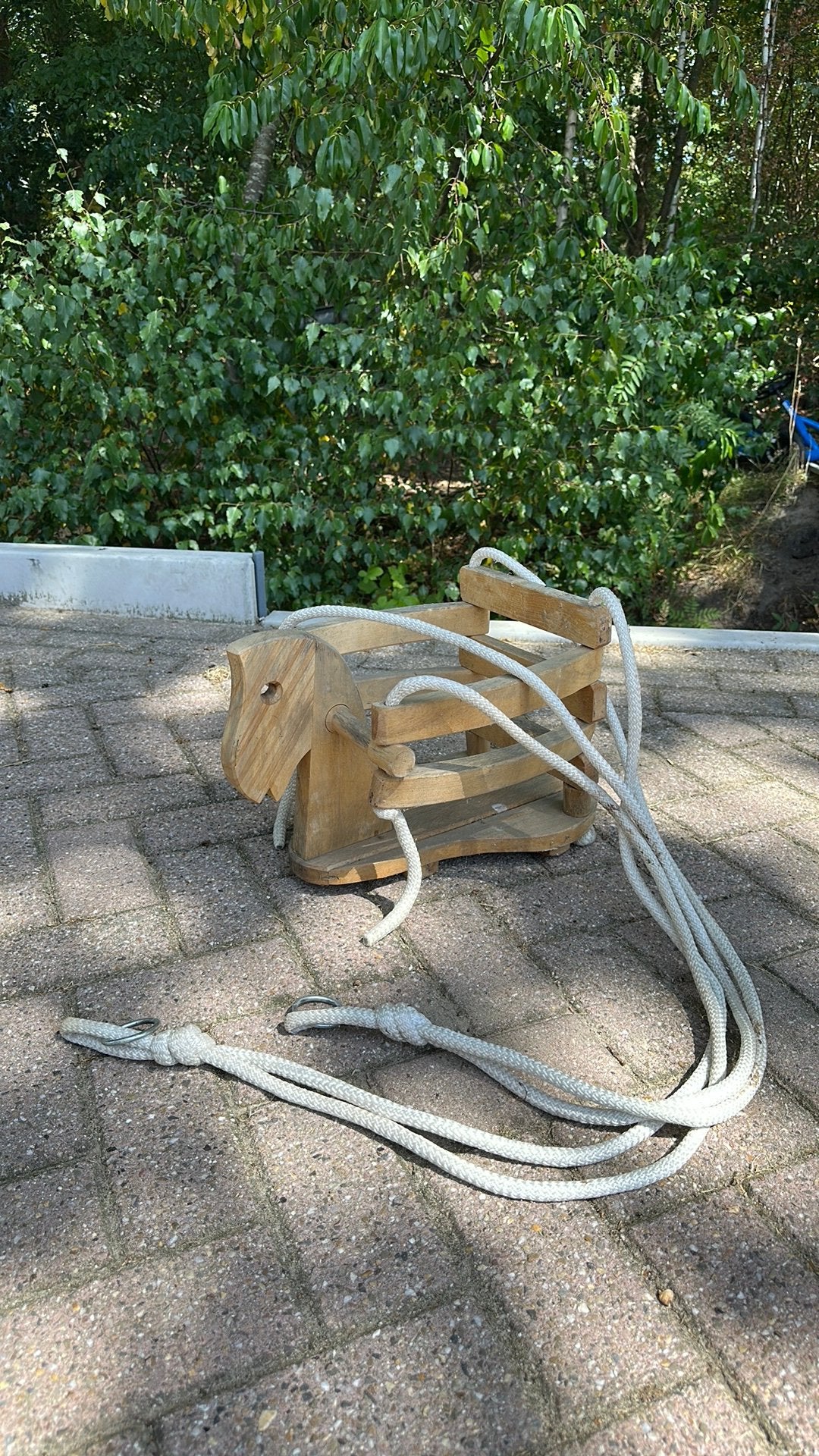 Houten peuter schommel paard, Kinderen en Baby's, Ophalen, Gebruikt, Schommel