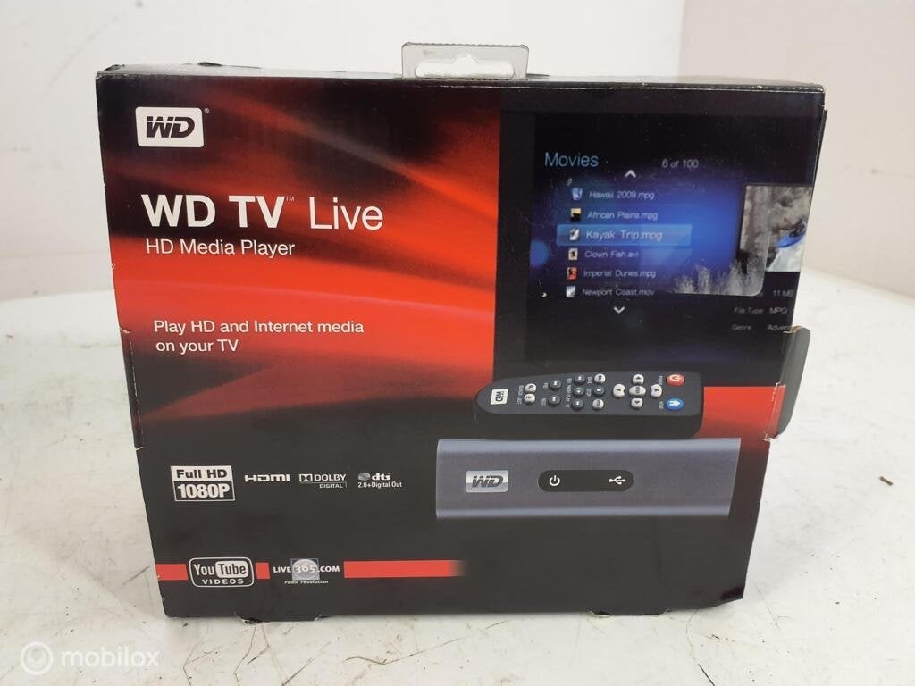 HD Media Player WD TV Live, Audio, Tv en Foto, Mediaspelers