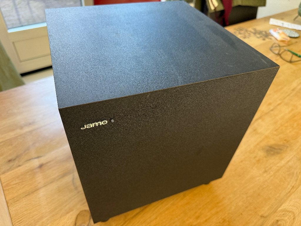 Jamo Sub210 black, Ophalen of Verzenden, Zo goed als nieuw, Subwoofer, Jamo