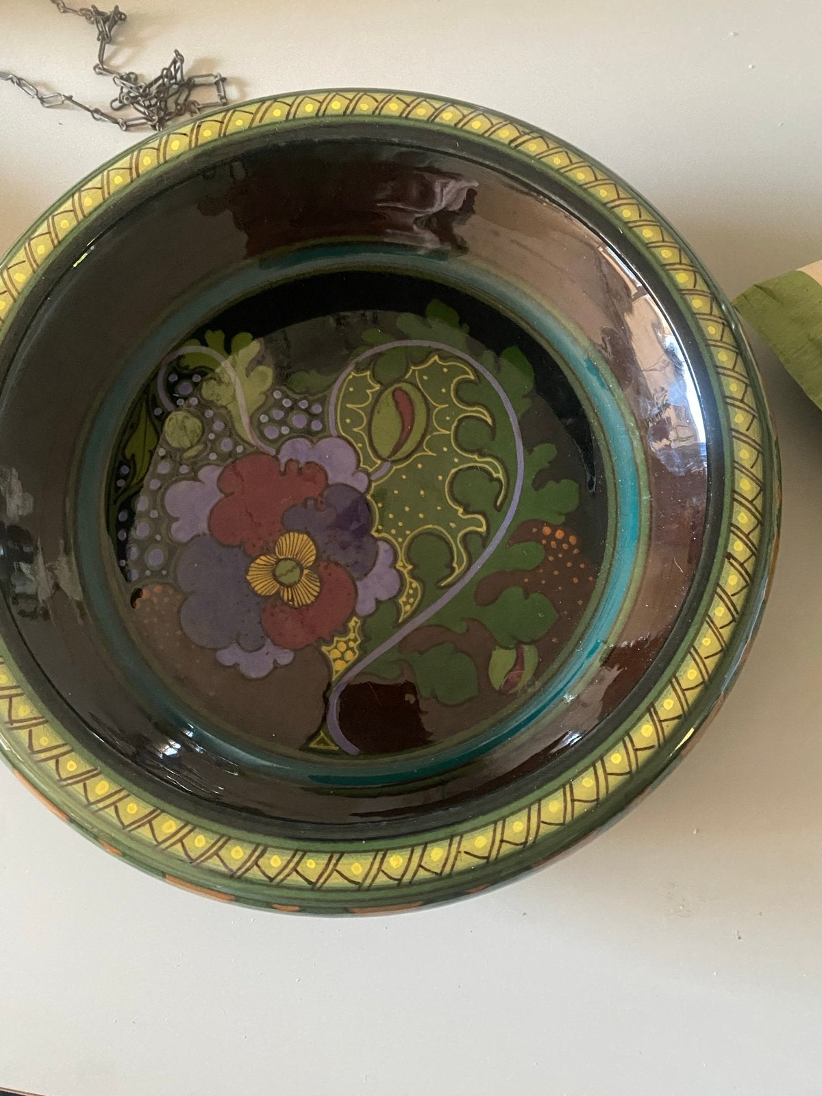 Prachtige Ivora Gouda Holland schaal, jaren '20, perfecte st, Antiek en Kunst, Ophalen
