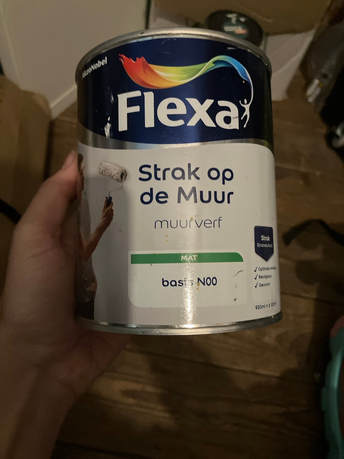 Flexa Strak op de Muur muurverf - Geel (3/4 vol), Ophalen of Verzenden, Gebruikt, Verfspuit of Verfpomp