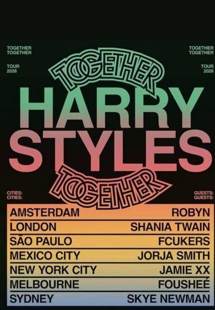 4x tickets Harry Styles vrijdag 22 mei Amsterdam Arena