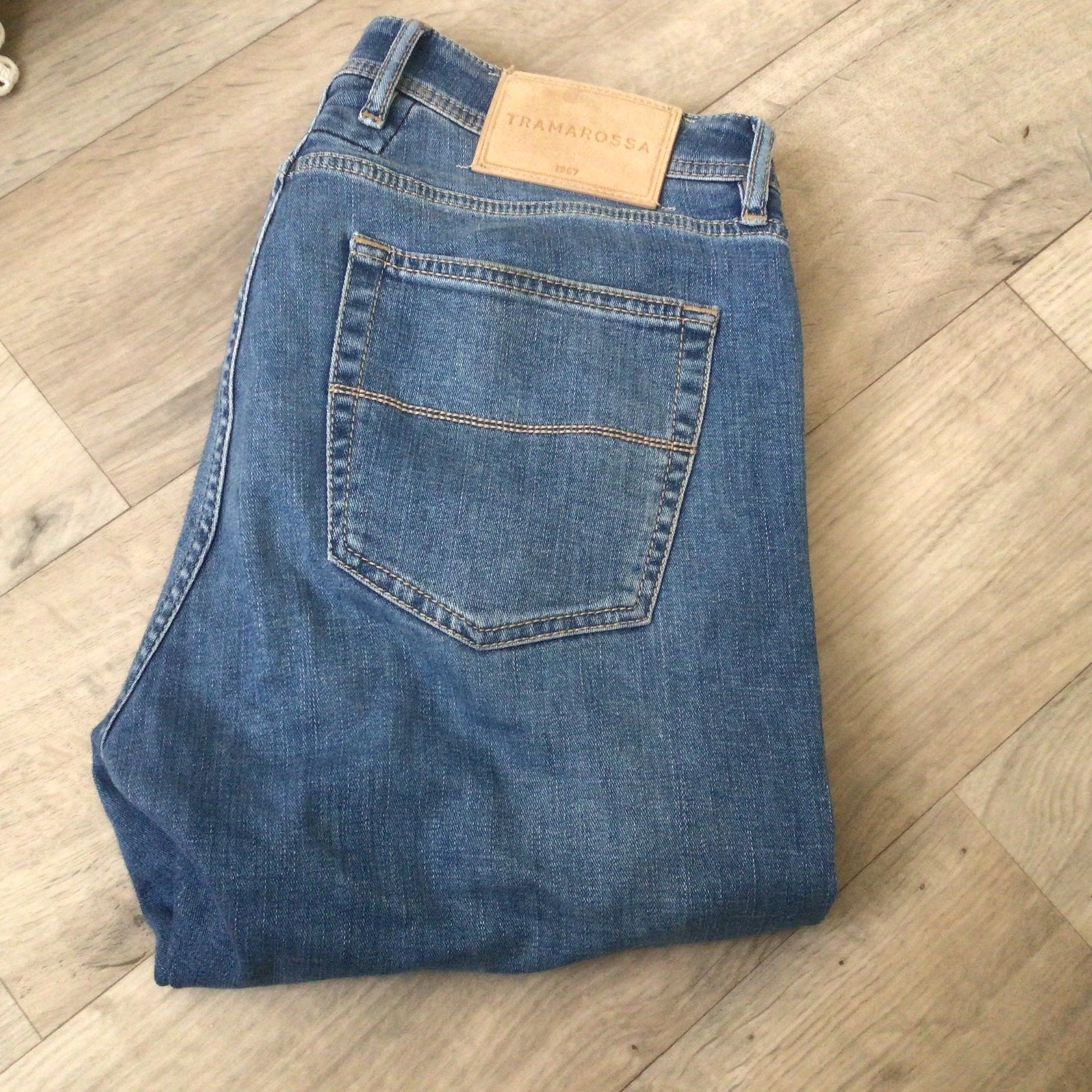 Mooie jeans van Tramarossa, Kleding | Heren, Ophalen of Verzenden, Zo goed als nieuw, Blauw, W33 - W34 (confectie 48/50)
