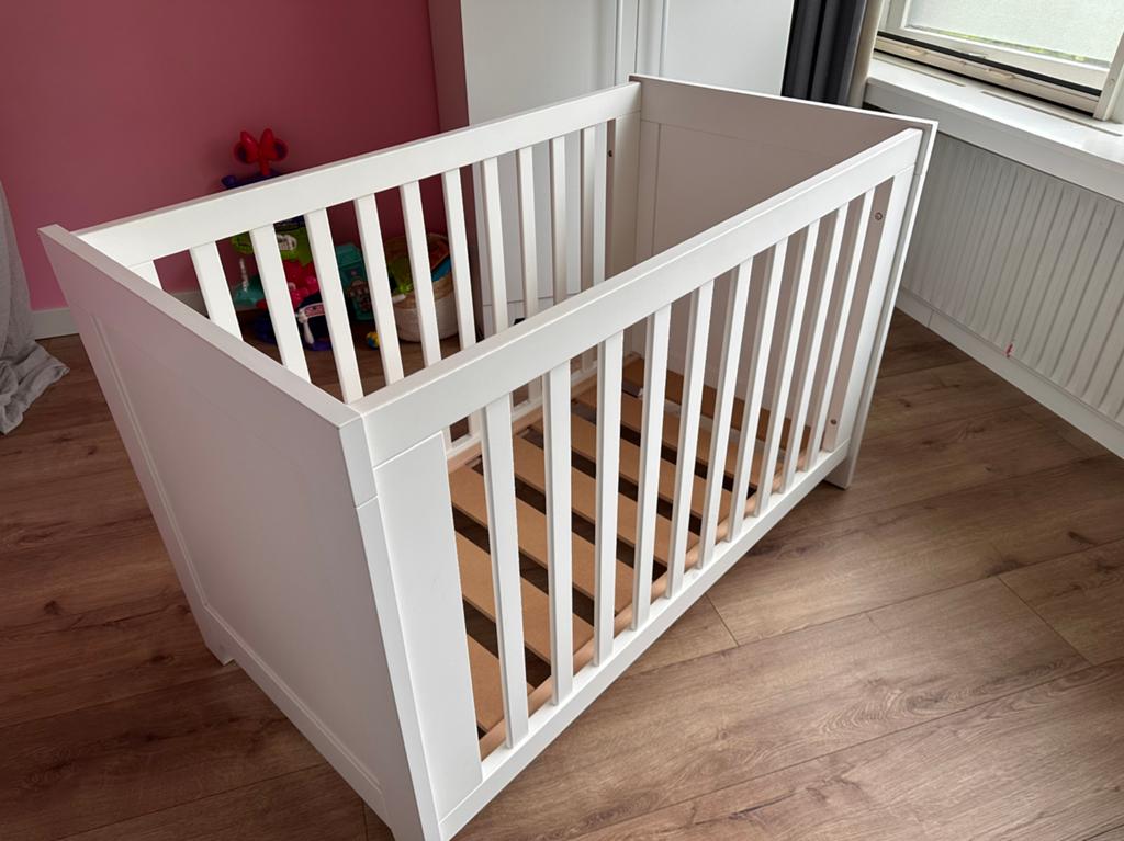 Interbaby ledikant wit, Ophalen, Zo goed als nieuw, Jongetje of Meisje