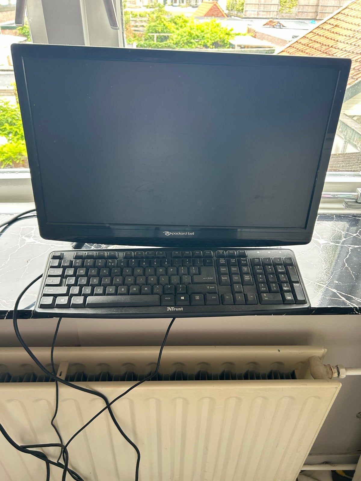 Packard Bell computerscherm met toetsenbord, Ophalen, Gebruikt