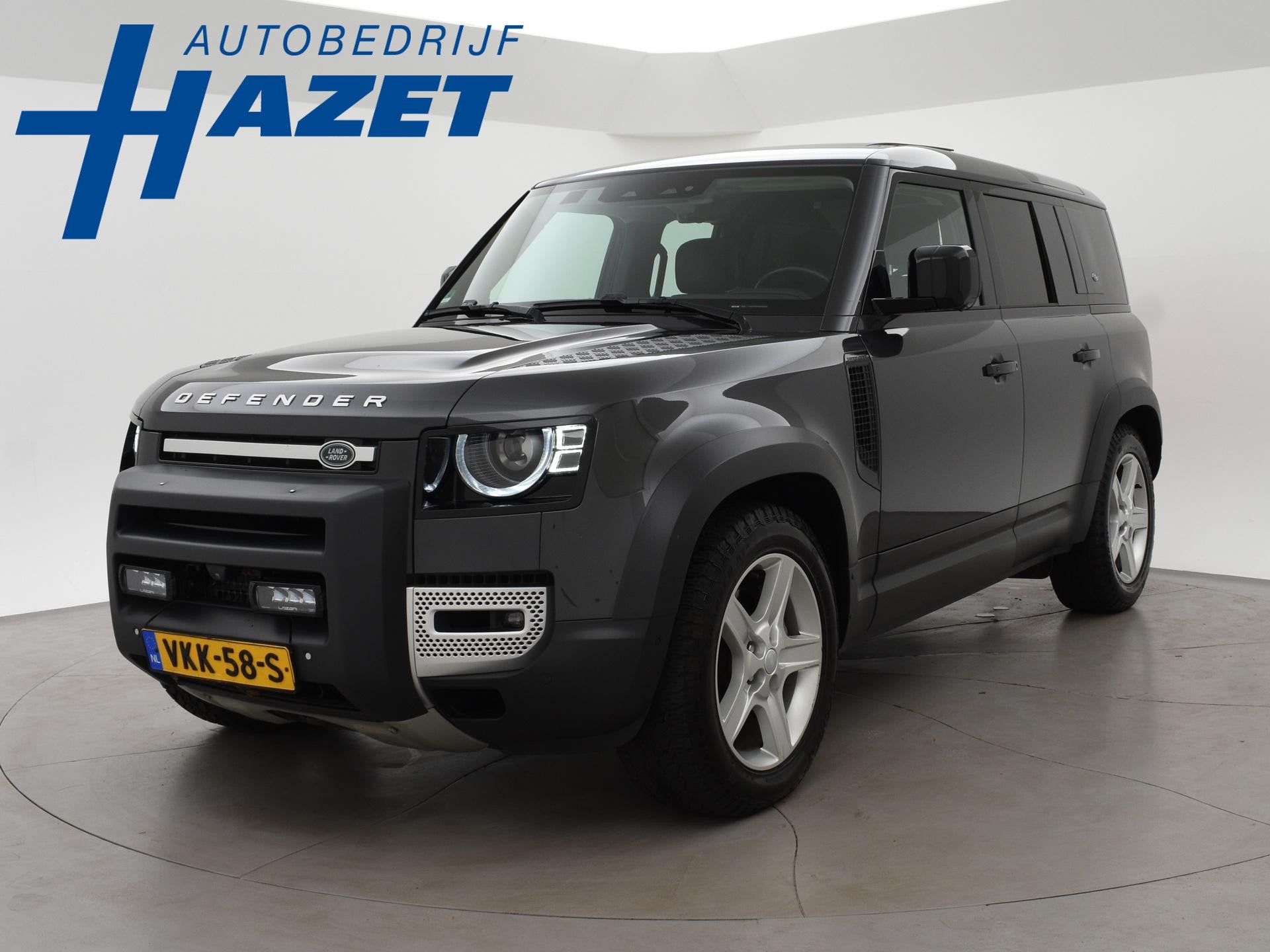 Land Rover Defender 3.0 P400 6-CILINDER BENZINE GRIJS KENTEK, Automaat, Gebruikt, 2996 cc, Vierwielaandrijving
