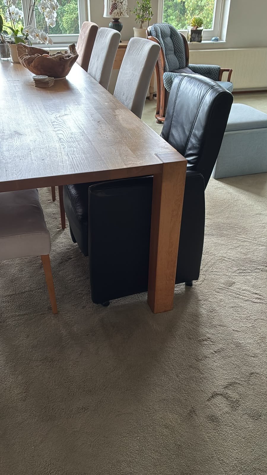 groote tafel met 4 stoelen., Ophalen, Gebruikt