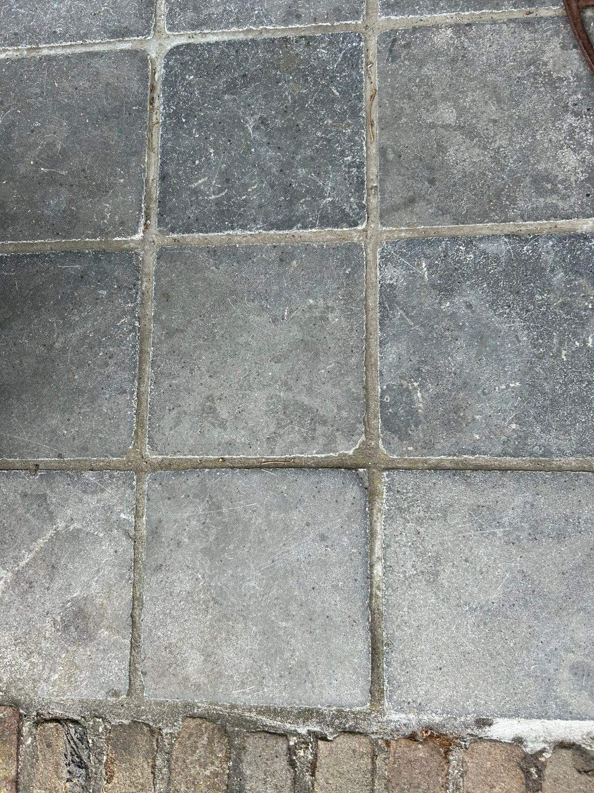 GEVRAAGD belgishe hardsteen tegels 20x20, Tuin en Terras, Ophalen, Gebruikt, Natuursteen, Terrastegels