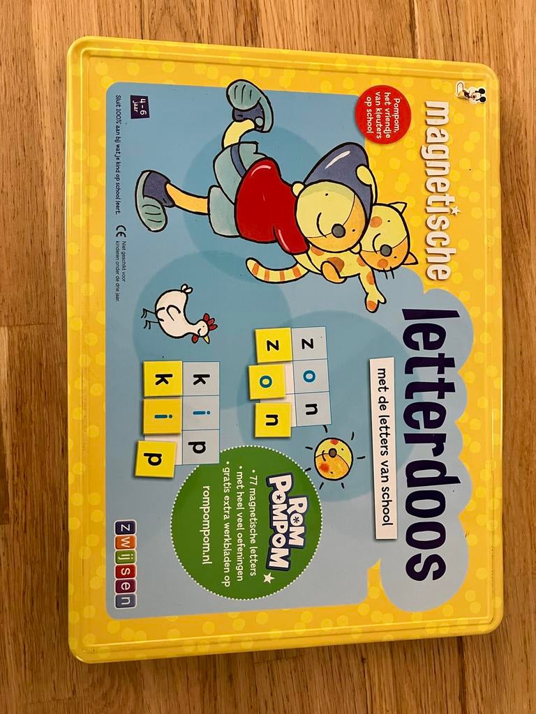 Zwijsen PomPom Magnetische Letterdoos - Leren Lezen, Kinderen en Baby's, Speelgoed | Educatief en Creatief, Ophalen, Zo goed als nieuw