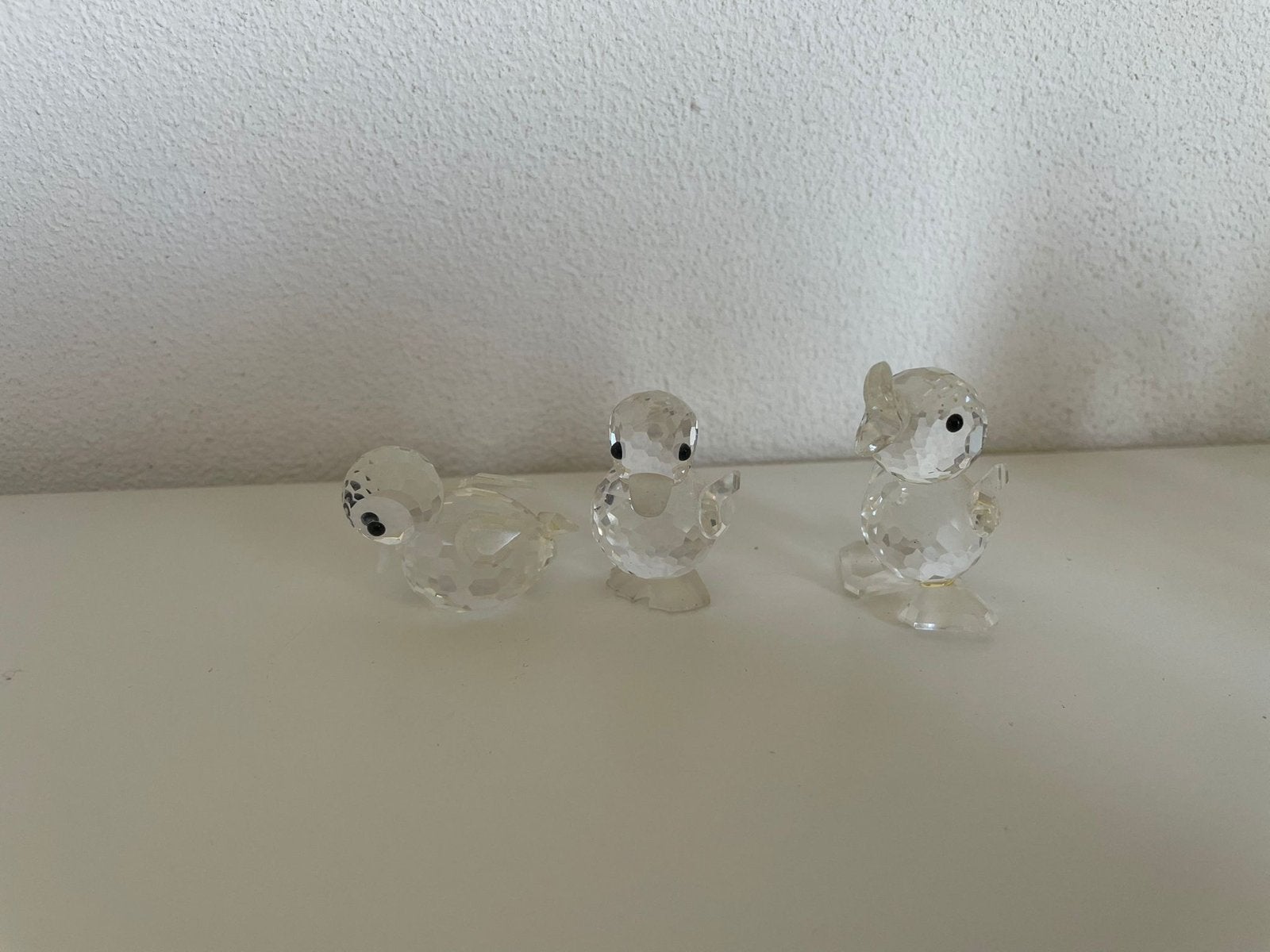Swarovski set van drie kristallen eendjes, Verzamelen, Swarovski, Ophalen of Verzenden, Zo goed als nieuw, Figuurtje
