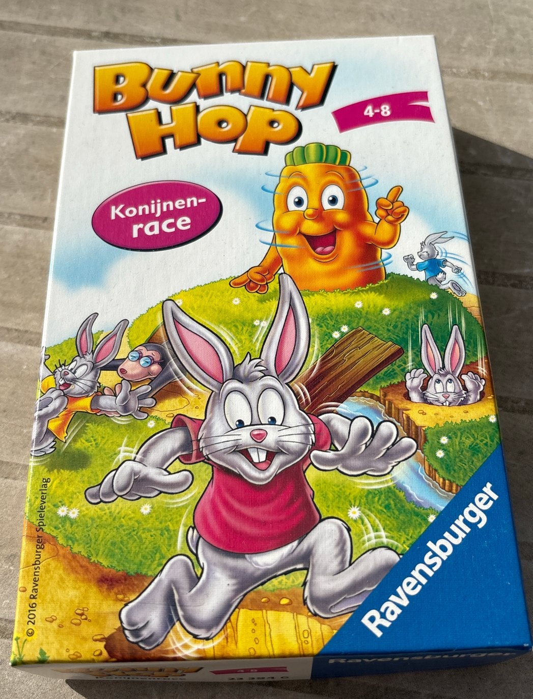 Ravensburger Bunny Hop Konijnenrace spel, goede staat!, Hobby en Vrije tijd, Gezelschapsspellen | Bordspellen, Een of twee spelers