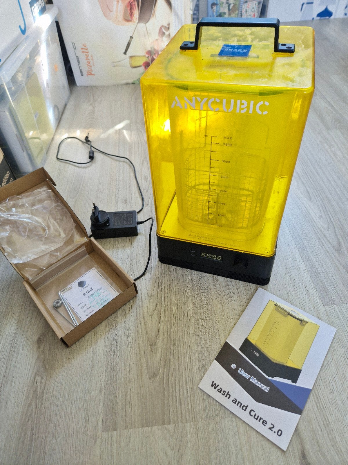 Anycubic Wash & Cure 2.0 Station voor 3D-printers, Computers en Software, 3D Printers, Ophalen, Gebruikt, Resin/Hars, Anycubic