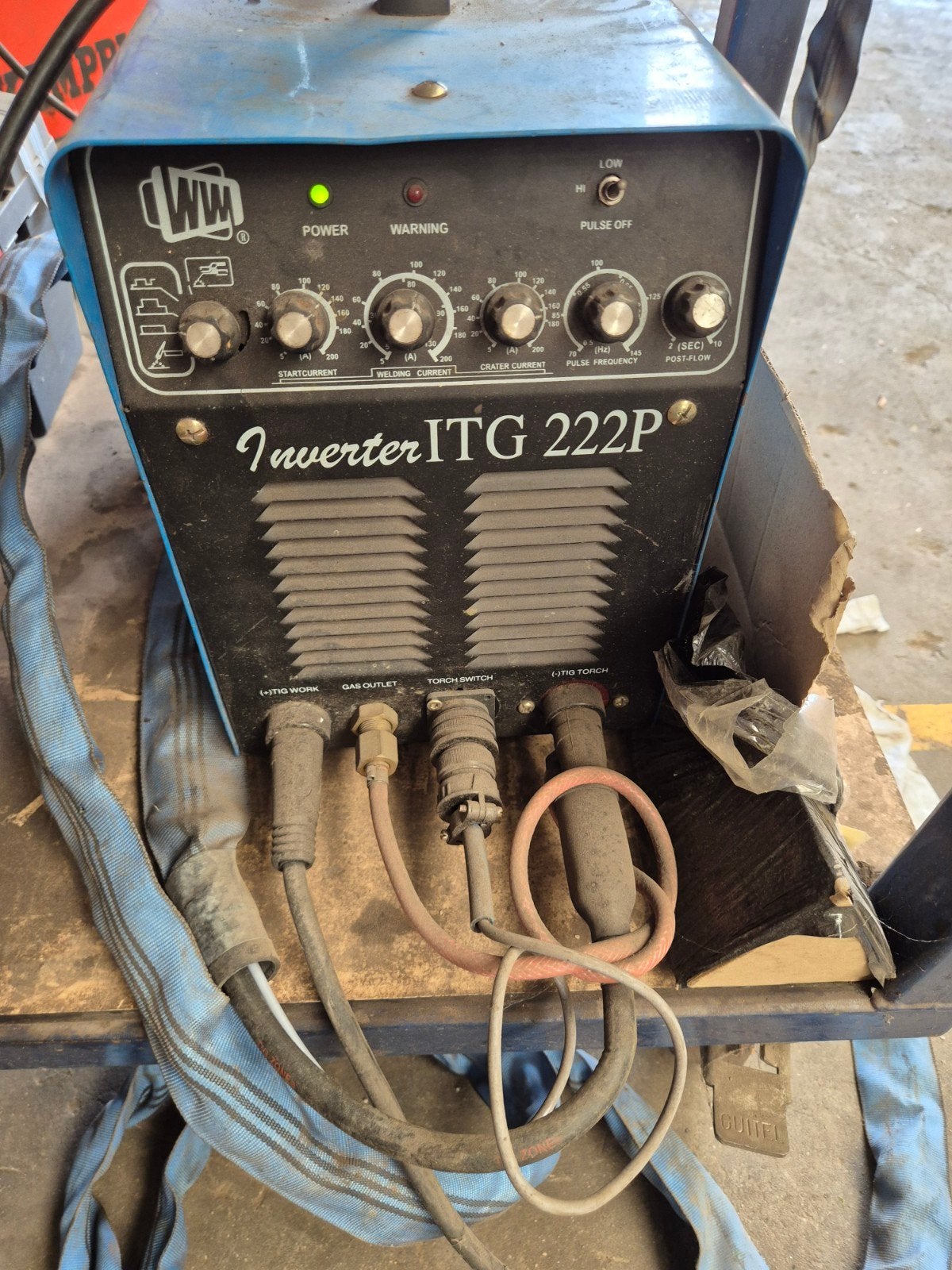 TIG Lasapparaat Inverter ITG 222P wm welding, Ophalen, Gebruikt, 150 tot 250 ampère, Tig