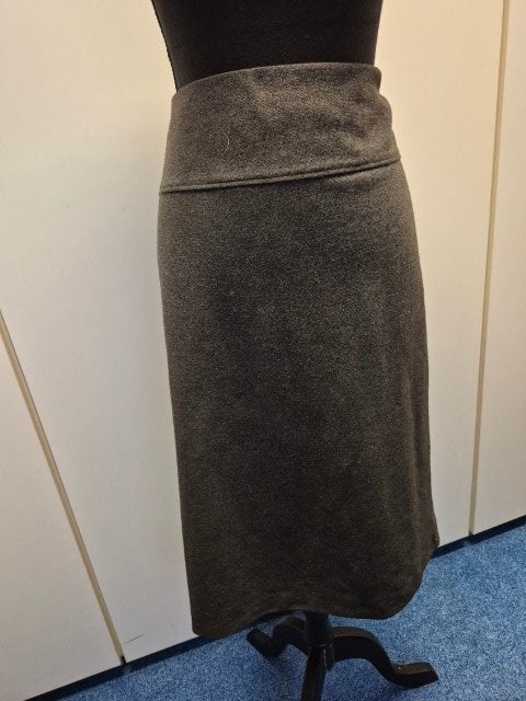 Rok grijs met rekbare band Lucia maat 48, Maat 46/48 (XL) of groter, Ophalen of Verzenden, Zo goed als nieuw, Grijs