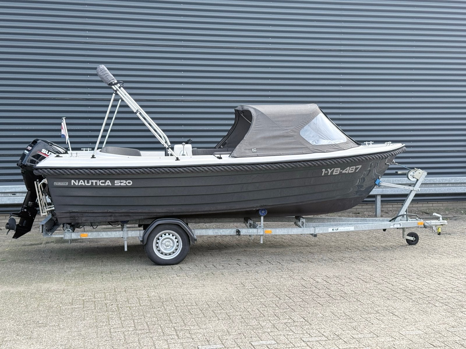 Nautica Luxe Sloep + Suzuki 30PK Power Trim + Kalf Trailer, Ophalen, Tender, Rondzit, 2 m