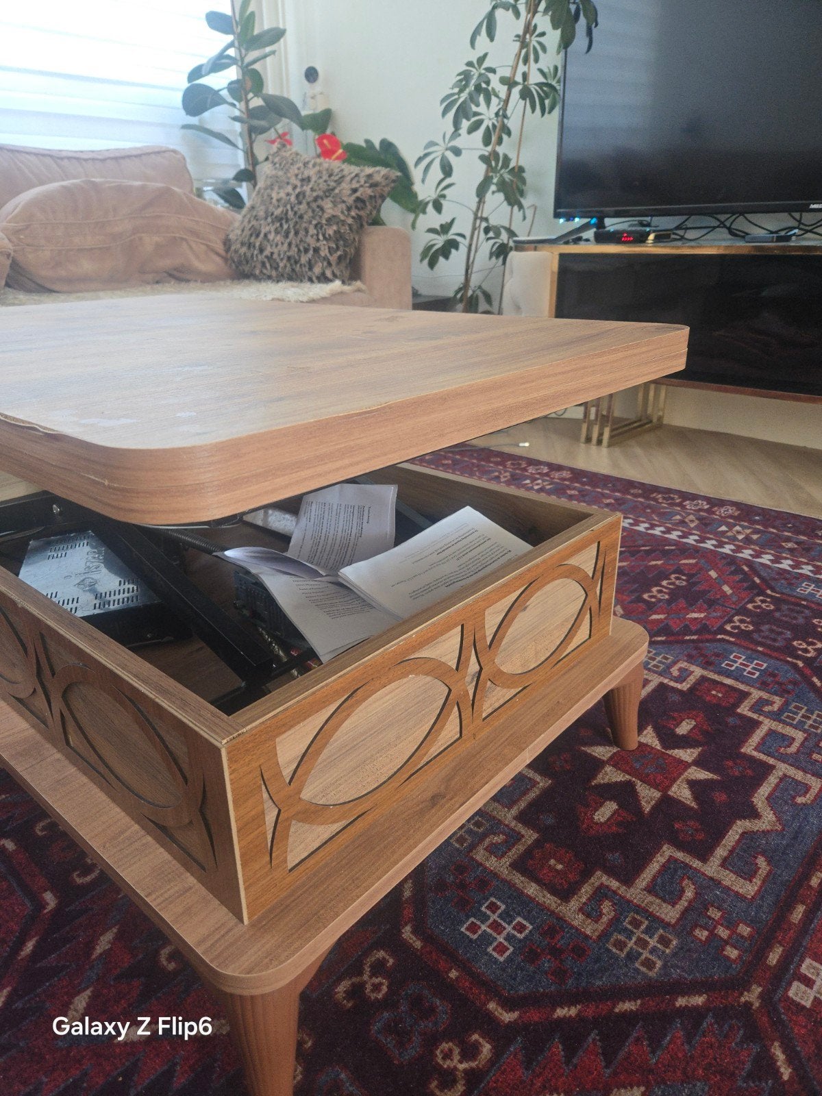 mooie salontafel, Ophalen, 100 tot 150 cm, Eikenhout, 50 tot 100 cm