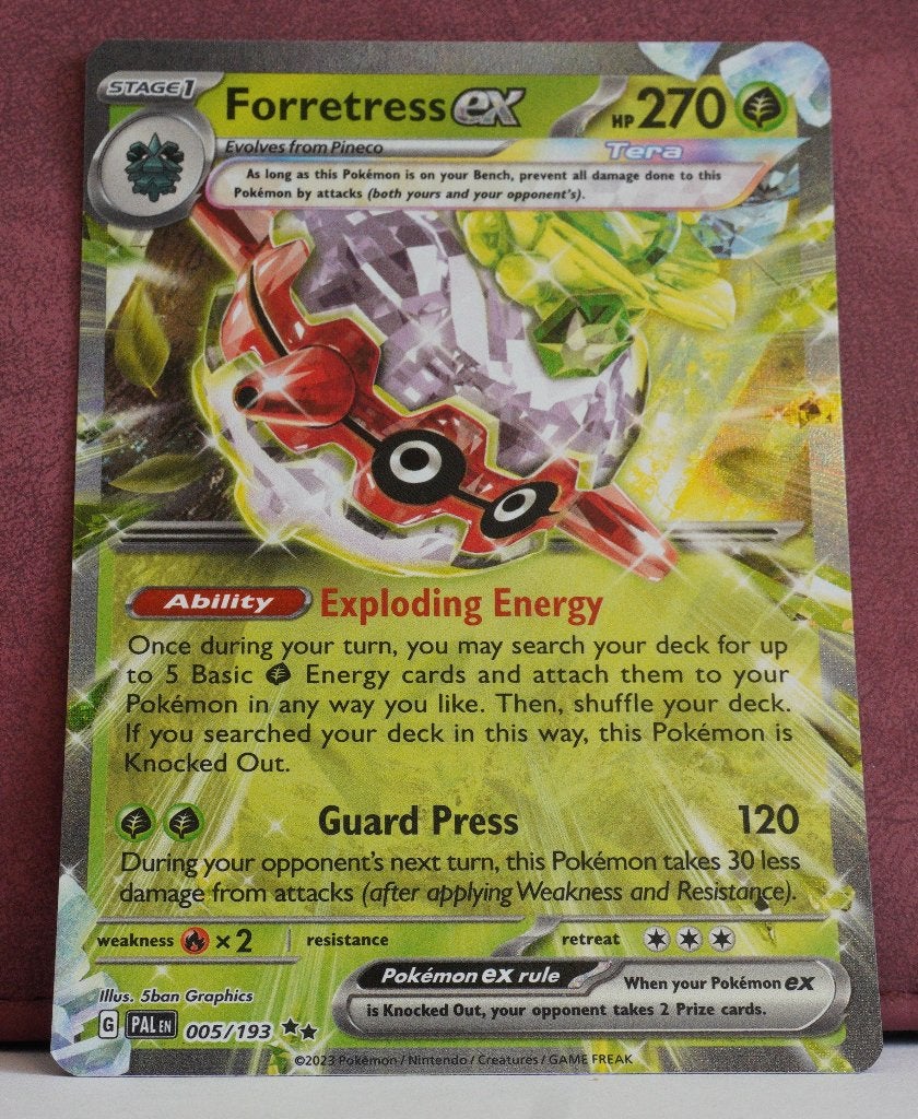 Forretress EX 005-193 Paldea Evolved Pokémon Kaart, Verzenden, Nieuw, Losse kaart