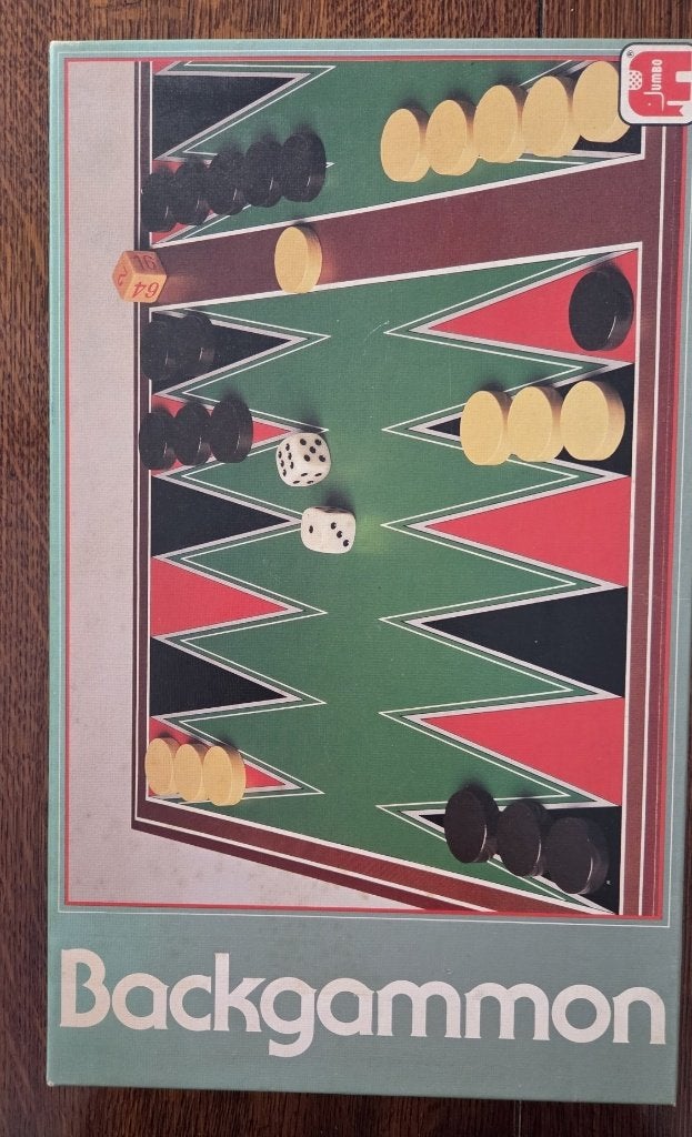 Backgammon, de vintage uitvoering, Een of twee spelers, Ophalen of Verzenden, Gebruikt, Jumbo