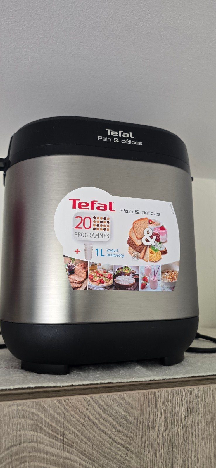 Tefal Pain & Délices Broodbakmachine met 20 Programma's, Meer dan 10 programma's, 800 tot 1200 gram deeg, Ophalen of Verzenden