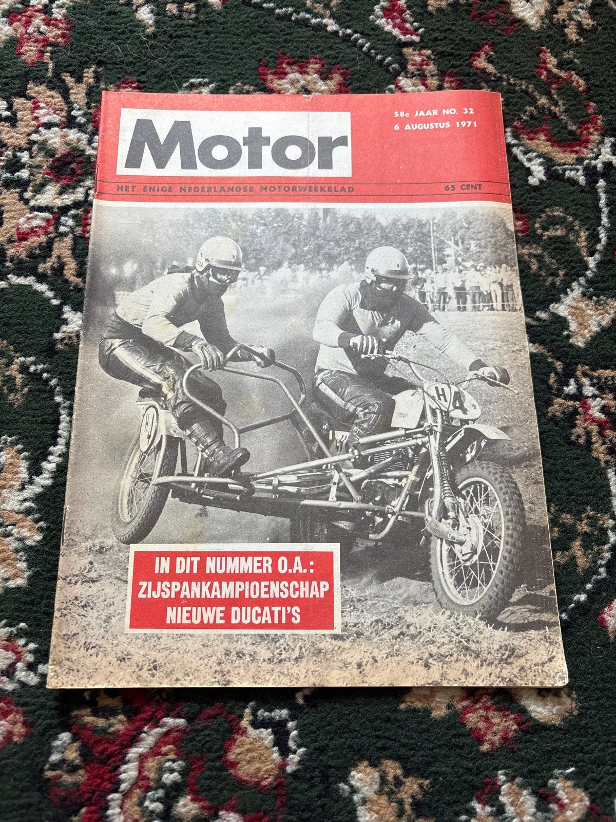 Motor Weekblad - 6 Augustus 1971 - Zijspankampioenschap, Boeken, Ophalen of Verzenden, Gelezen, Algemeen