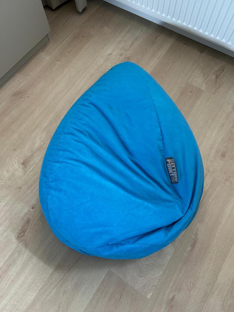 Zitzak blauw, Ophalen, Zo goed als nieuw, Blauw