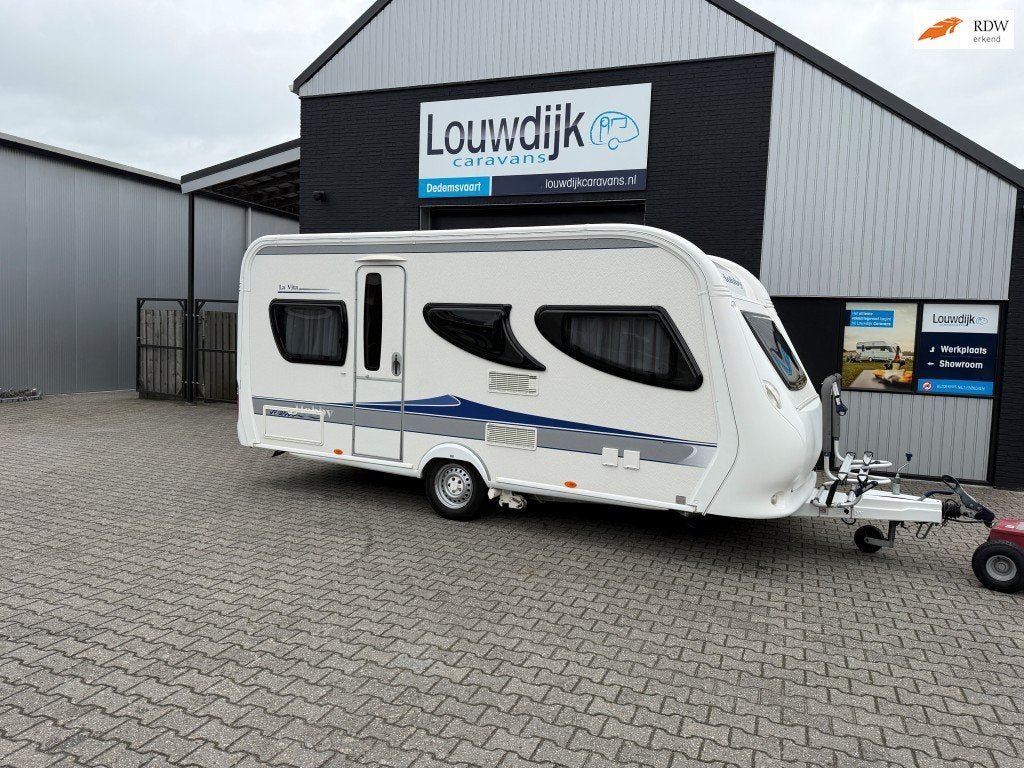 HOBBY La Vita 455 UF '10 (Mover, Vastbed 205cm), Caravans en Kamperen, Vast bed, Rondzit, Hobby, Bedrijf