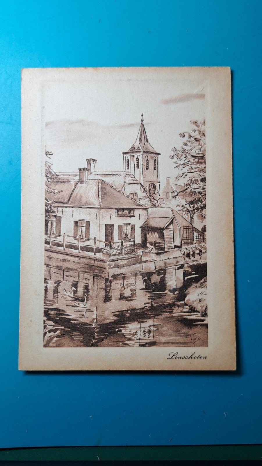 Linschoten stempeltocht, Verzenden, 1940 tot 1960, Ongelopen, Zuid-Holland