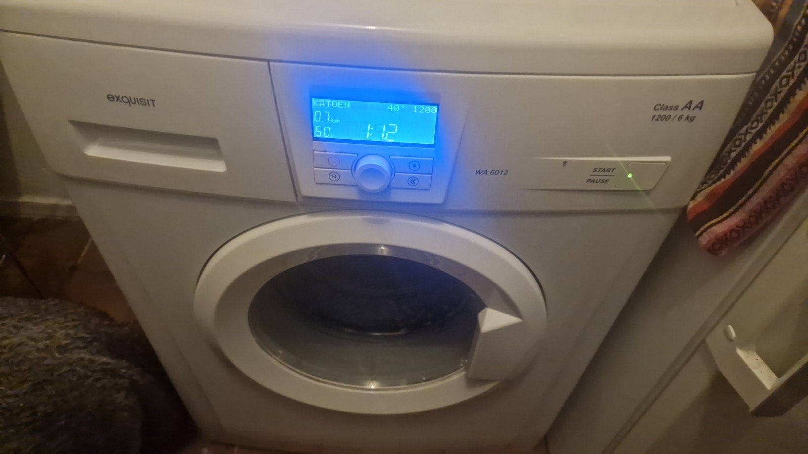 Zo goed als nieuwe Exquisit wasmachine (voorlader), Witgoed en Apparatuur, Ophalen, Zo goed als nieuw, Voorlader, 1200 tot 1600 toeren