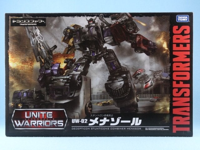 Transformers Takara Unite Warriors Stunticons/Menasor, Verzamelen, Transformers, Overige generaties, Ophalen of Verzenden, Zo goed als nieuw