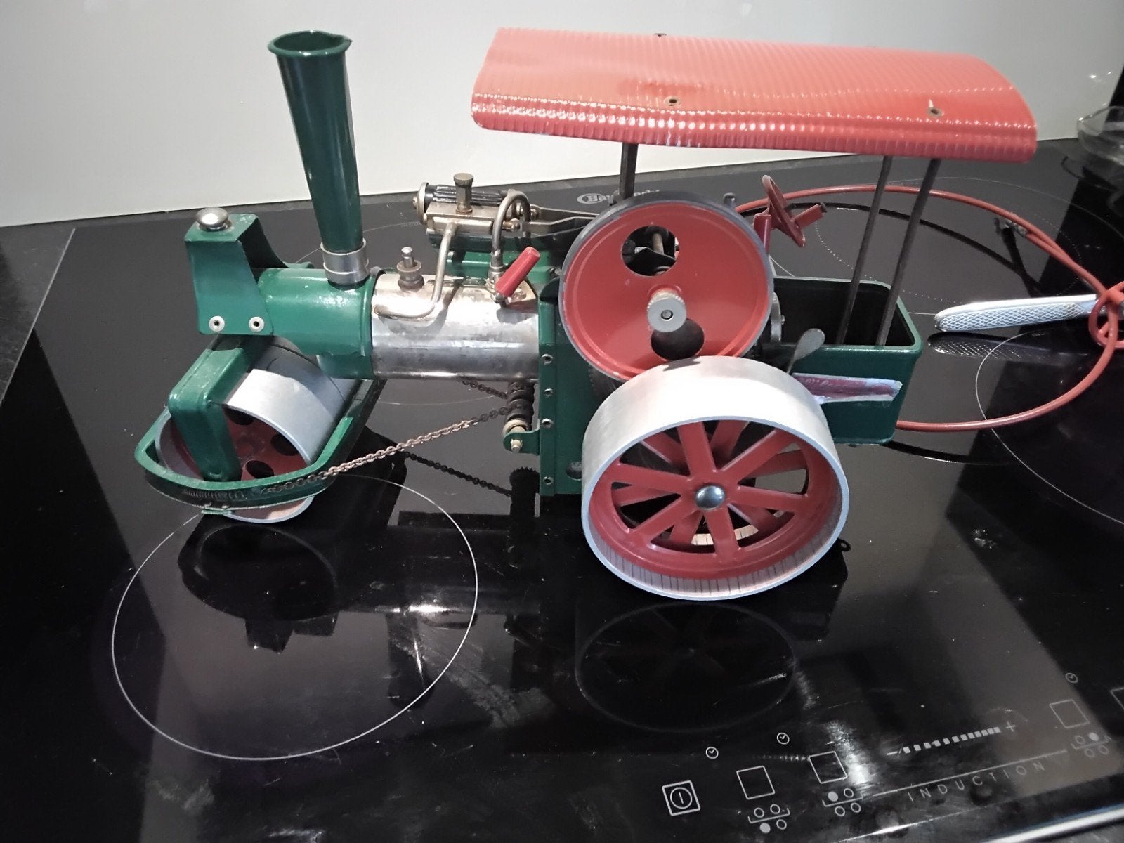 stoommachine  Wilesco  stoomwals old smoky, Ophalen of Verzenden, Zo goed als nieuw, Groter dan 1:32