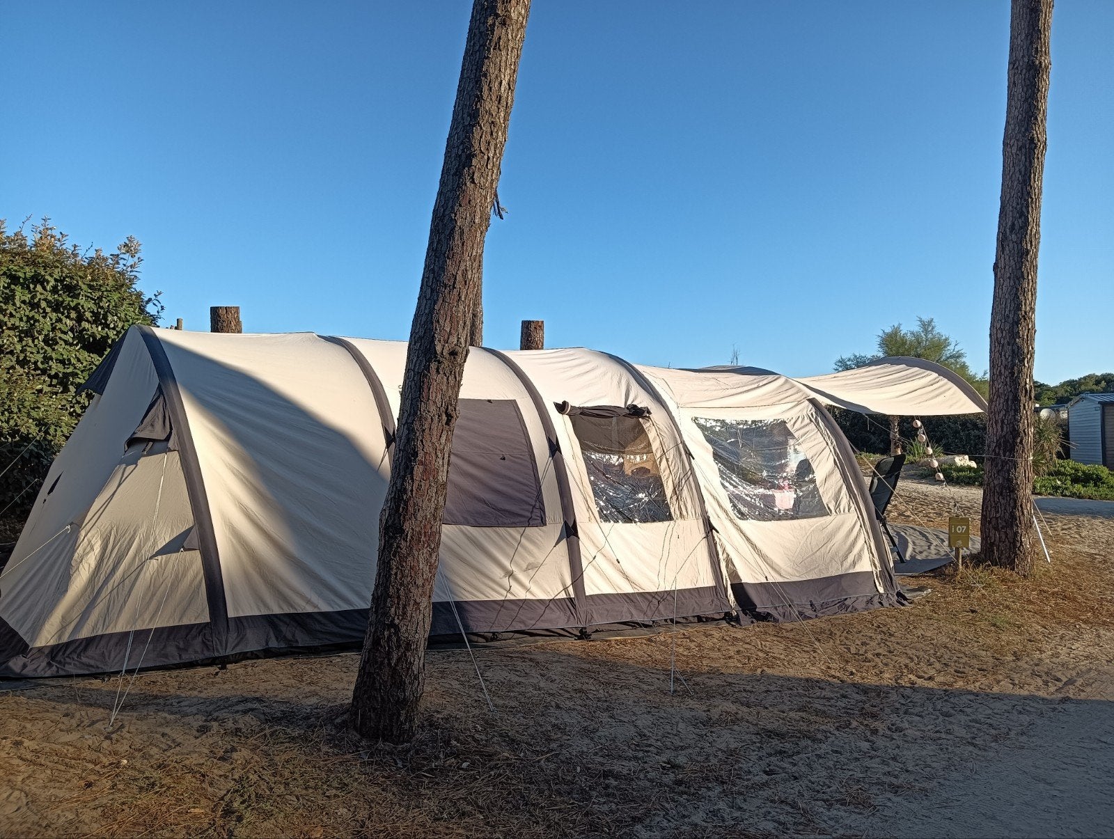 Obelink Miami easy air 6 tent en evt bagagewagen, Ophalen, Gebruikt, Tot en met 6