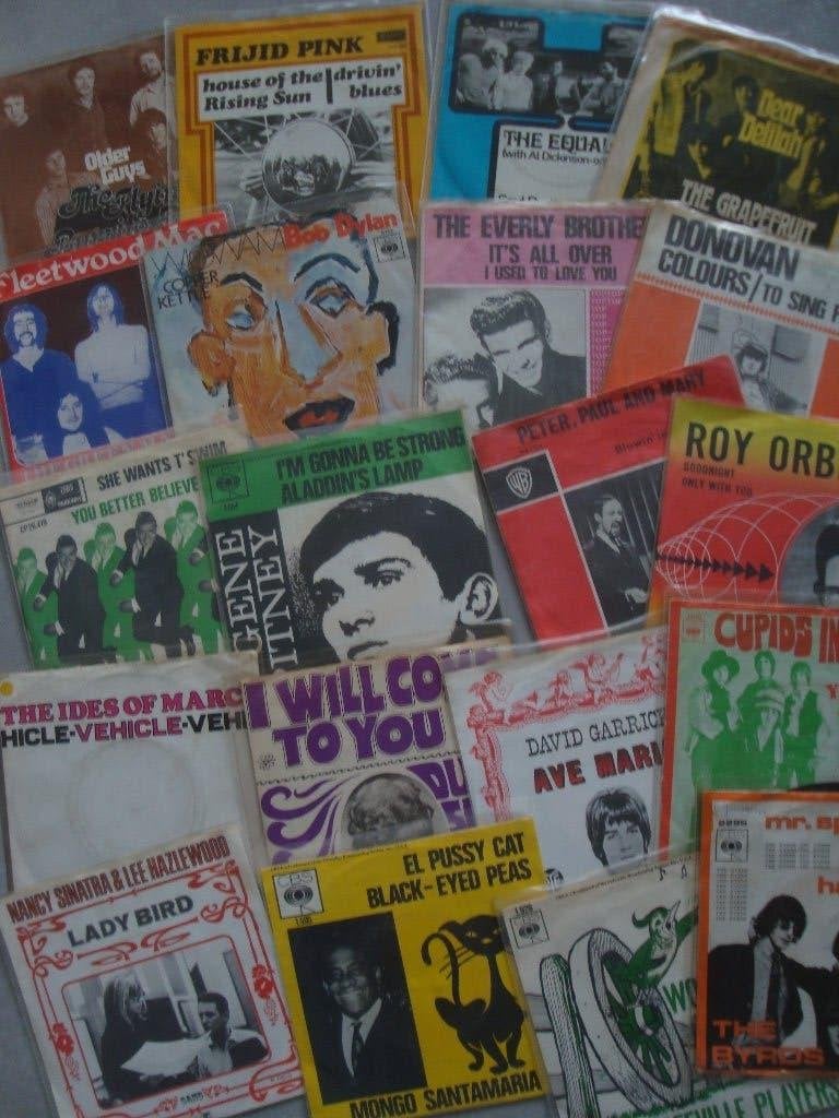 Vintage Vinyl Singles Collectie - 20 stuks jaren 60/70, Gebruikt, 7 inch, Ophalen of Verzenden, Pop