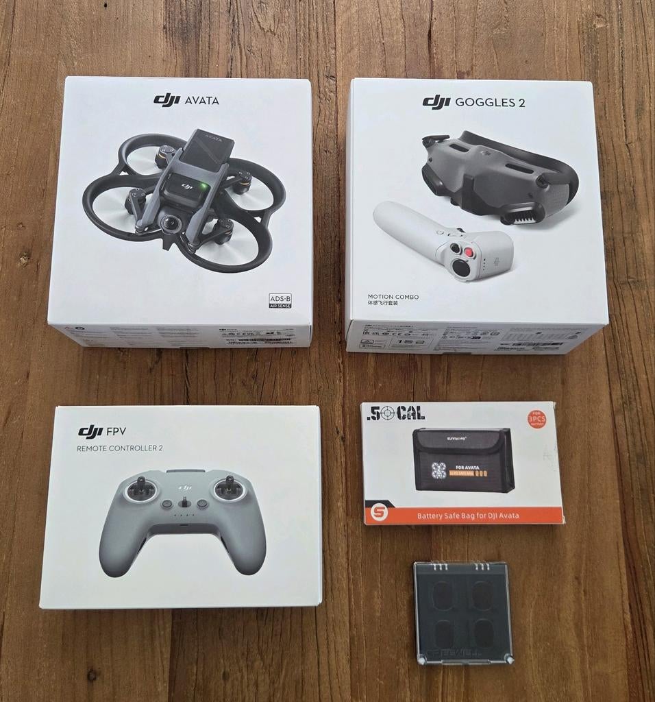 DJI Avata - Fly More, Pro-View Combo met extra's, Audio, Tv en Foto, Drones, DJI, 1 tot 5 kilometer, Topkwaliteit, Extra accu('s)