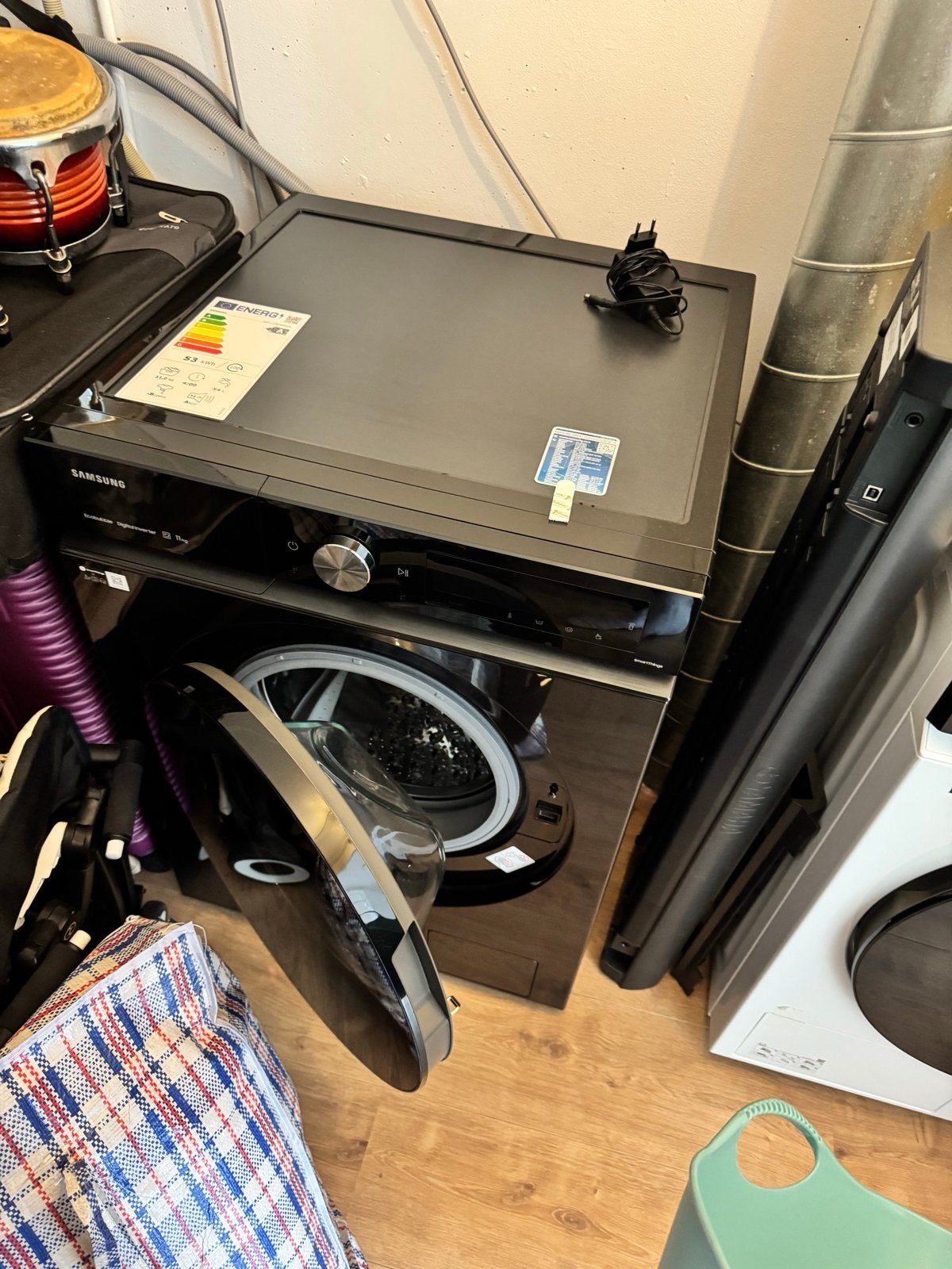 Samsung WW11BB704AGBS2 Bespoke EcoBubble Wasmachine, Ophalen, 1200 tot 1600 toeren, 10 kg of meer, Zo goed als nieuw
