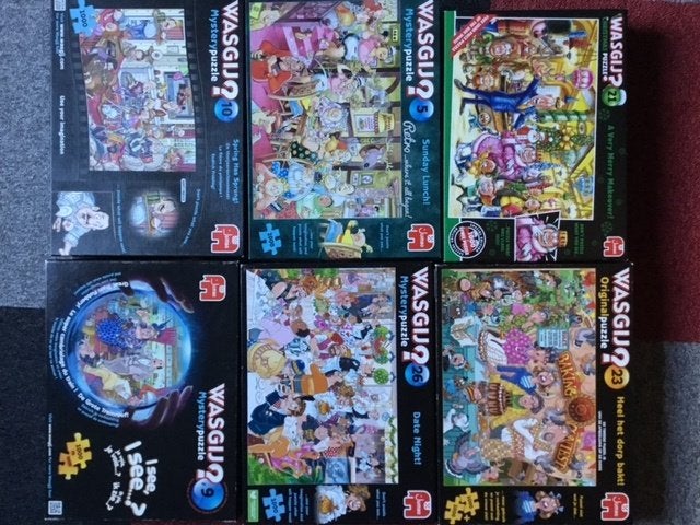 Wasgij Puzzels - Diverse Nummers (21 en 23 met extra puzzel), Hobby en Vrije tijd, Ophalen of Verzenden, Gebruikt