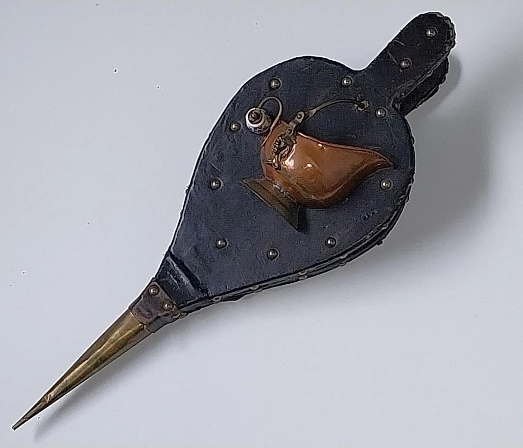 Antieke Blaasbalg, Messing, Koper dateert van 1920, Antiek en Kunst, Antiek | Gereedschap en Instrumenten, Ophalen of Verzenden