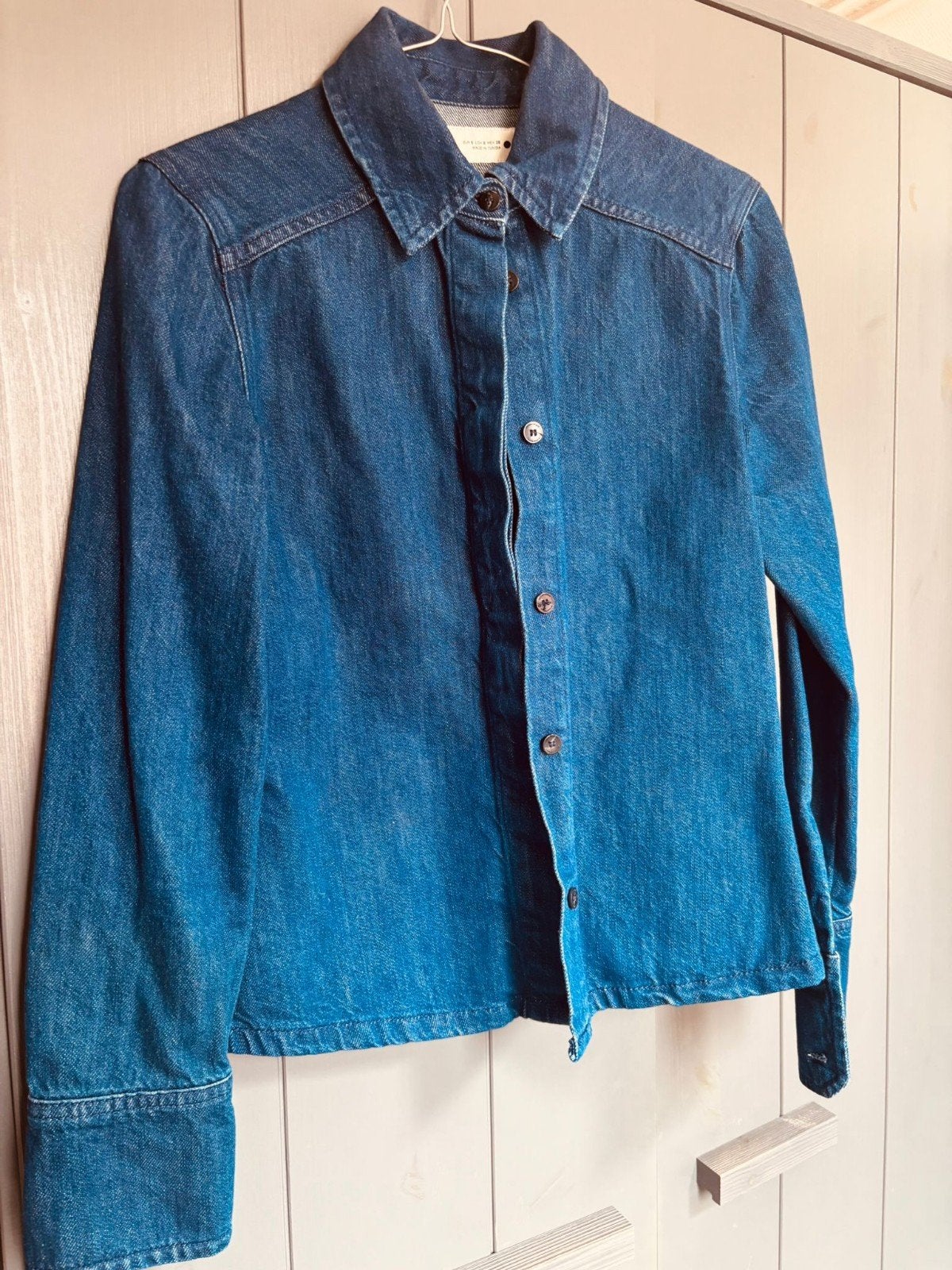Zara denim overhemd, Kleding | Dames, Ophalen, Blauw, Zara, Zo goed als nieuw