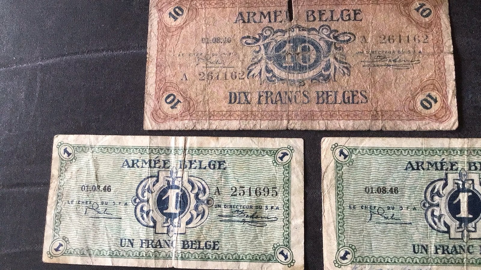 Biljetten Belgisch leger., Postzegels en Munten, Ophalen of Verzenden