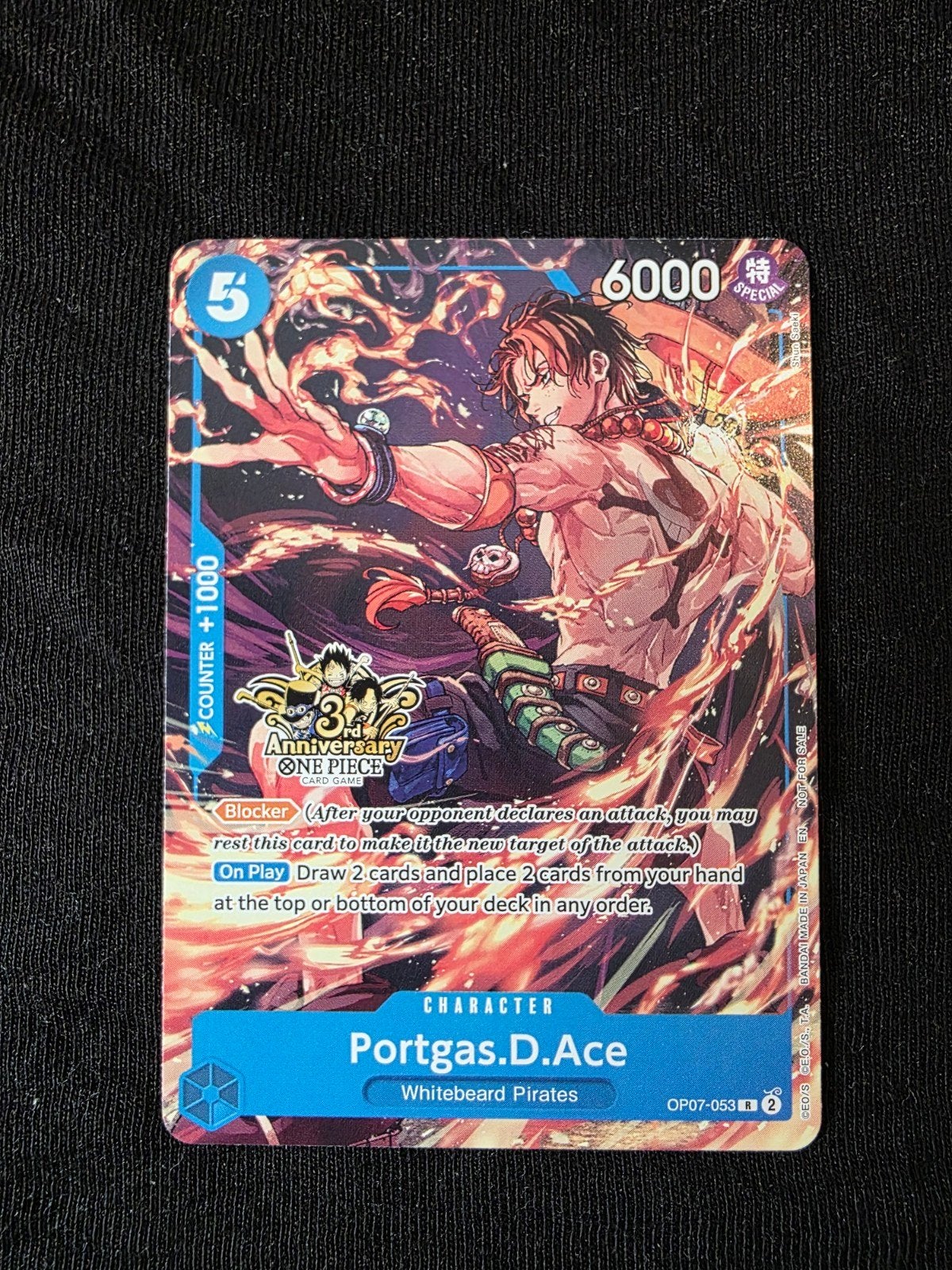 Portgas D. Ace OP07-053 3rd Anniversary [Rotterdam], Ophalen of Verzenden, Zo goed als nieuw