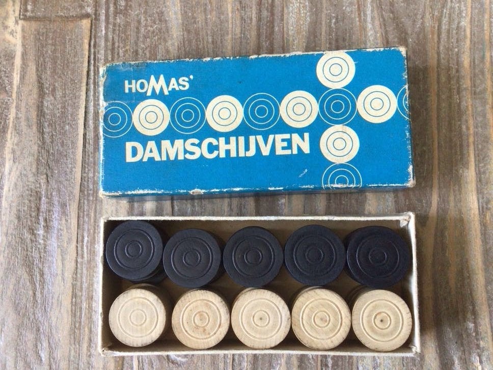 Homas Damschijven - Klassiek Damspel, Een of twee spelers, Ophalen of Verzenden, Gebruikt