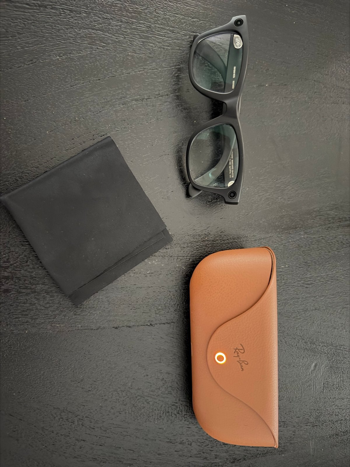 Ray-Ban Wayfarer Smartbril Zwart AI, Zwart, Ophalen of Verzenden, Zo goed als nieuw, Ray-Ban